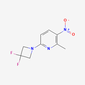 Pyridine, 6-(3,3-difluoro-1-azetidinyl)-2-methyl-3-nitro-