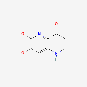 molecular formula C10H10N2O3 B8335649 6,7-dimethoxy-1,5-naphthyridin-4(1H)-one 