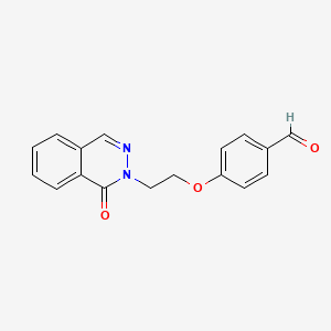 4-[2-[1-Oxo-1,2-dihydrophthalazin-2-yl]ethoxy]benzaldehyde