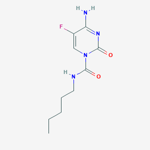 molecular formula C10H15FN4O2 B8335745 4-amino-5-fluoro-2-oxo-N-pentylpyrimidine-1(2H)-carboxamide 