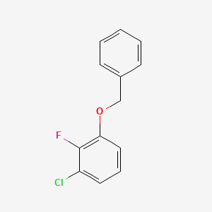 molecular formula C13H10ClFO B8335754 1-Benzyloxy-3-chloro-2-fluorobenzene 