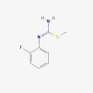 molecular formula C8H9FN2S B8335770 N-(2-fluorophenyl)-S-methylisothiourea 