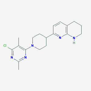 7-(1-(6-chloro-2,5-dimethyl pyrimidin-4-yl)piperidin-4-yl)-1,2,3,4-tetrahydro-1,8-naphthyridine