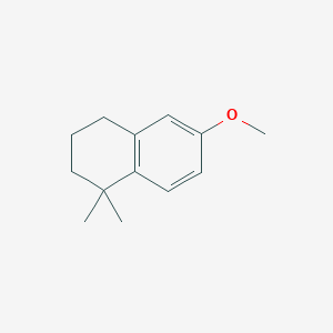 molecular formula C13H18O B8335810 6-Methoxy-1,1-dimethyltetralin 