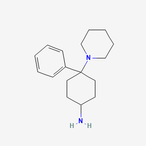 molecular formula C17H26N2 B8335821 4-Phenyl-4-Piperidinocyclohexylamine 