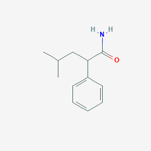 molecular formula C12H17NO B8335833 2-Phenyl-4-methylpentanoic acid amide CAS No. 51112-59-5