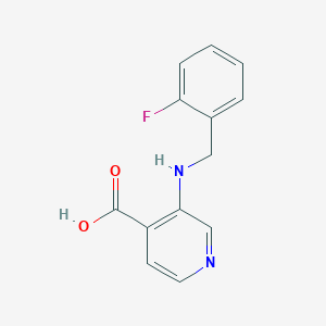 molecular formula C13H11FN2O2 B8335869 3-[(2-Fluorobenzyl)amino]pyridine-4-carboxylic acid 