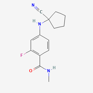 N-Methyl 2-fluoro-4-(1-cyanocyclopentyl)aminobenzamide