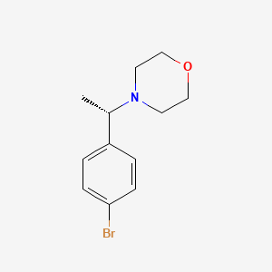 molecular formula C12H16BrNO B8335892 (1S)-4-(1-(4-Bromophenyl)ethyl)morpholine 