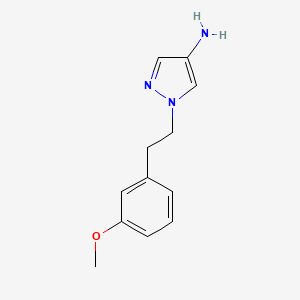 molecular formula C12H15N3O B8335906 1-[2-(3-Methoxy-phenyl)-ethyl]-1H-pyrazol-4-ylamine 