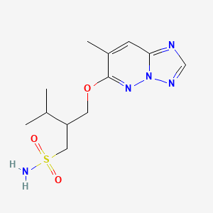 6-(2-Isopropyl-3-sulfamoyl-1-propoxy)-7-methyl(1,2,4)triazolo(1,5-b)pyridazine