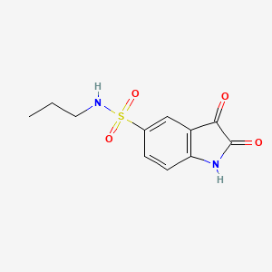 2,3-Dioxo-2,3-dihydro-1H-indole-5-sulfonic acid propylamide