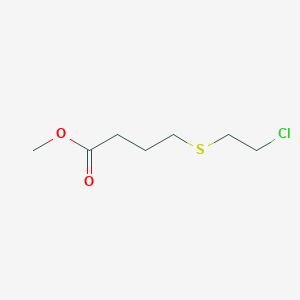 molecular formula C7H13ClO2S B8335985 Methyl 4-[(2-chloroethyl)thio]butanoate 