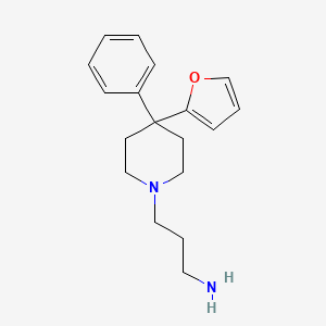 molecular formula C18H24N2O B8336033 3-(4-Phenyl-4-furan-2-yl-piperidin-1-yl)-propylamine 