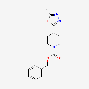 1-Benzyloxycarbonyl-4-(5-methyl-1,3,4-oxadiazol-2-yl)piperidine