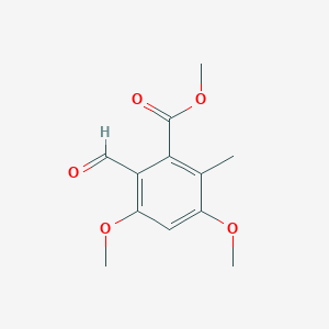 2-Formyl-3,5-dimethoxy-6-methylbenzoic acid methyl ester