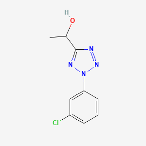 molecular formula C9H9ClN4O B8336076 2-(3-chloro-phenyl)-2H-tetrazol-5-yl-ethanol 