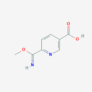 molecular formula C8H8N2O3 B8336083 Methyl 5-carboxy-pyridine-2-carboximidate 
