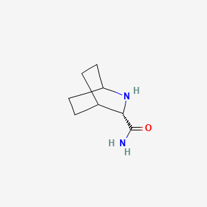 molecular formula C8H14N2O B8336090 (3S)-3-carbamoyl-2-azabicyclo[2.2.2]octane 