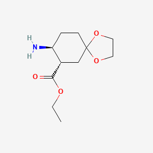 (7S,8S)-ethyl 8-amino-1,4-dioxaspiro[4.5]decane-7-carboxylate