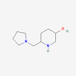 molecular formula C10H20N2O B8336131 6-(1-Pyrrolidinylmethyl)-3-piperidinol 