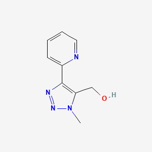 molecular formula C9H10N4O B8336143 (3-methyl-5-pyridin-2-yl-3H-[1,2,3]triazol-4-yl)-methanol 