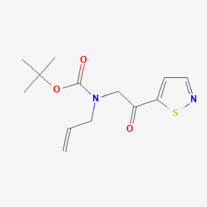 tert-Butyl N-allyl-N-(2-isothiazol-5-yl-2-oxo-ethyl)carbamate