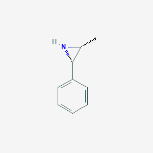 molecular formula C9H11N B8336151 trans-2-Methyl-3-phenylaziridine 