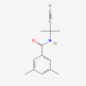 molecular formula C14H17NO B8336170 N-(3-methylbutyn-3-yl)-3,5-dimethylbenzamide 