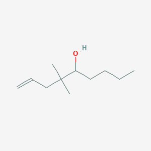 molecular formula C11H22O B8336203 4,4-Dimethyl-non-1-en-5-ol 
