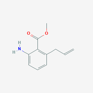 molecular formula C11H13NO2 B8336213 Methyl 2-allyl-6-aminobenzoate 