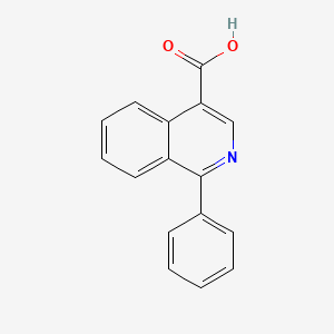 molecular formula C16H11NO2 B8336230 1-Phenylisoquinoline-4-carboxylic acid 