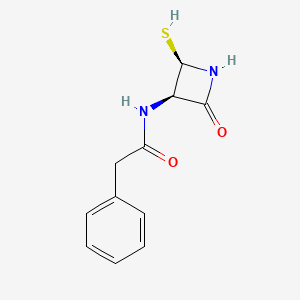 molecular formula C11H12N2O2S B8336250 (3R,4R)-4-mercapto-3-phenylacetamidoazetidin-2-one 