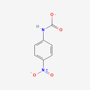 molecular formula C7H5N2O4- B8336295 N-(4-nitrophenyl)carbamate 