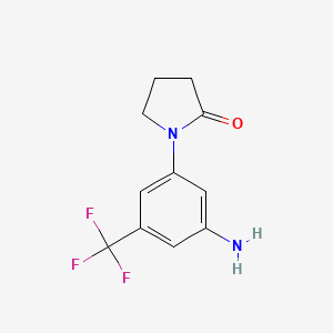 2-Pyrrolidinone, 1-[3-amino-5-(trifluoromethyl)phenyl]-