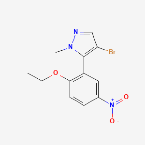 4-bromo-5-(2-ethoxy-5-nitro-phenyl)-1-methyl-1H-pyrazole