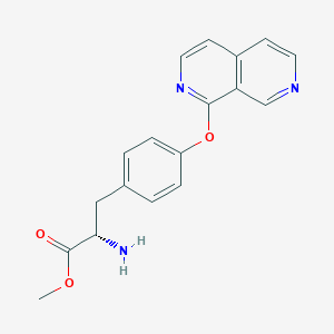 molecular formula C18H17N3O3 B8336323 Methyl (s)-3-[4-(2,7-naphthyridin-1-yloxy)phenyl]-2-aminopropanoate 
