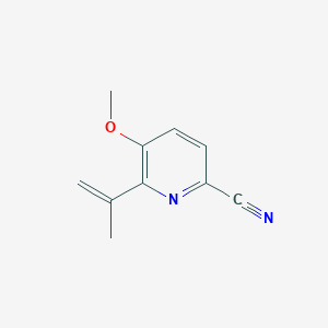 6-Isopropenyl-5-methoxypyridine-2-carbonitrile