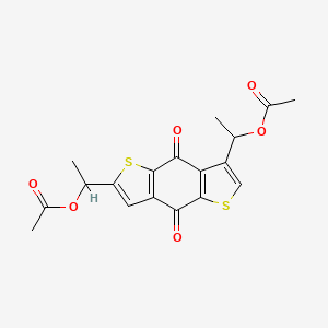 1-[7-(1-acetyloxyethyl)-4,8-dioxothieno[2,3-f][1]benzothiol-2-yl]ethyl acetate