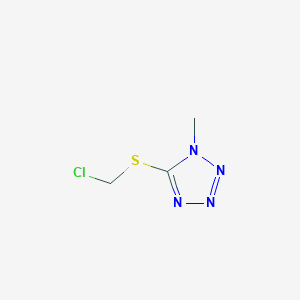 molecular formula C3H5ClN4S B8336368 5-Chloromethylthio-1-methyltetrazole 