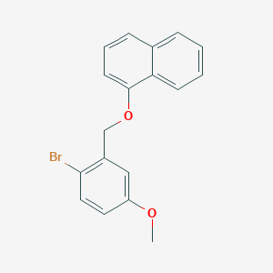 1-[(2-Bromo-5-methoxybenzyl)oxy]naphthalene