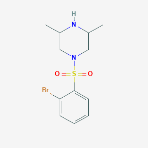 Racemic-1-((2-Bromophenyl)sulfonyl)-3,5-dimethylpiperazine