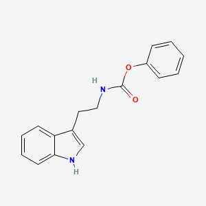 molecular formula C17H16N2O2 B8336453 [2-(1H-Indol-3-yl)ethyl]carbamic acid phenyl ester 