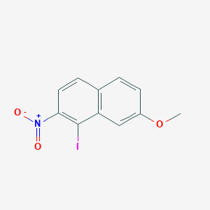 molecular formula C11H8INO3 B8336478 1-Iodo-7-methoxy-2-nitronaphthalene 