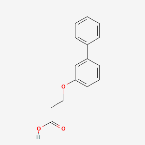 molecular formula C15H14O3 B8336508 3-(3-Phenylphenoxy)propionic acid 