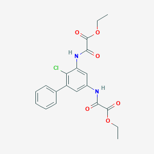 Ethyl [(2-chloro-5-{[ethoxy(oxo)acetyl]amino}[1,1'-biphenyl]-3-yl)amino](oxo)acetate
