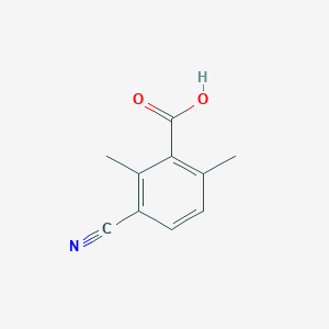 molecular formula C10H9NO2 B8336536 3-Cyano-2,6-dimethylbenzoic acid 