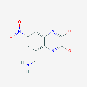 5-Aminomethyl-2,3-dimethoxy-7-nitro-quinoxaline