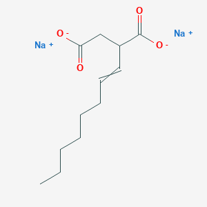 molecular formula C12H18Na2O4 B8336625 Disodium;2-oct-1-enylbutanedioate CAS No. 54163-66-5