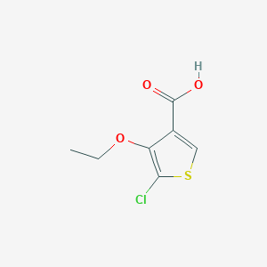 molecular formula C7H7ClO3S B8336656 5-Chloro-4-ethoxy-3-thiophenecarboxylic acid 